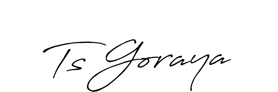 This is the best signature style for the Ts Goraya name. Also you like these signature font (Antro_Vectra_Bolder). Mix name signature. Ts Goraya signature style 7 images and pictures png