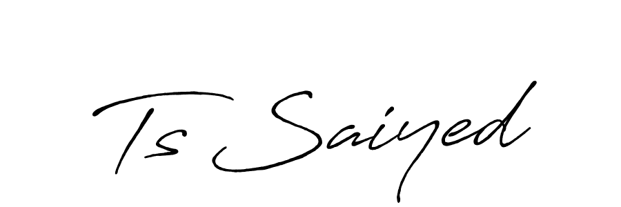 Also we have Ts Saiyed name is the best signature style. Create professional handwritten signature collection using Antro_Vectra_Bolder autograph style. Ts Saiyed signature style 7 images and pictures png