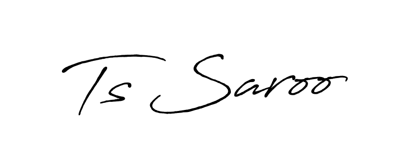 How to make Ts Saroo signature? Antro_Vectra_Bolder is a professional autograph style. Create handwritten signature for Ts Saroo name. Ts Saroo signature style 7 images and pictures png