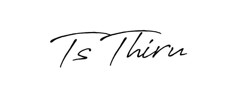 Use a signature maker to create a handwritten signature online. With this signature software, you can design (Antro_Vectra_Bolder) your own signature for name Ts Thiru. Ts Thiru signature style 7 images and pictures png