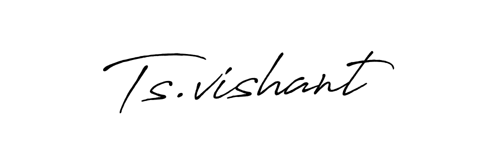 Design your own signature with our free online signature maker. With this signature software, you can create a handwritten (Antro_Vectra_Bolder) signature for name Ts.vishant. Ts.vishant signature style 7 images and pictures png