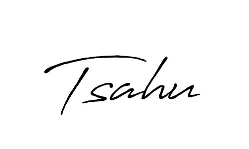 Once you've used our free online signature maker to create your best signature Antro_Vectra_Bolder style, it's time to enjoy all of the benefits that Tsahu name signing documents. Tsahu signature style 7 images and pictures png