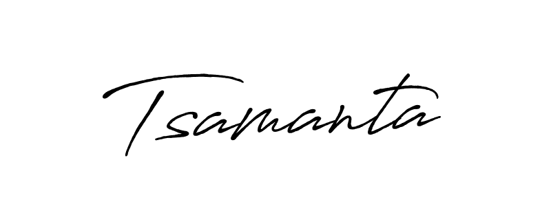 if you are searching for the best signature style for your name Tsamanta. so please give up your signature search. here we have designed multiple signature styles  using Antro_Vectra_Bolder. Tsamanta signature style 7 images and pictures png