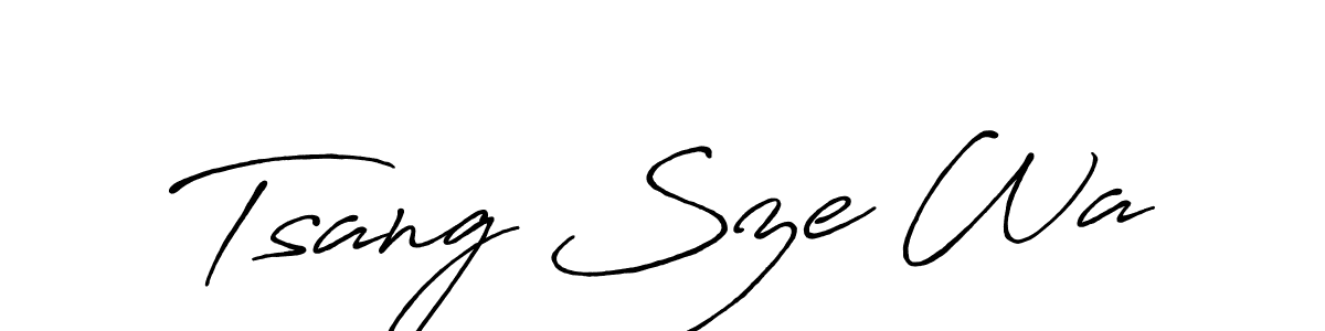 Use a signature maker to create a handwritten signature online. With this signature software, you can design (Antro_Vectra_Bolder) your own signature for name Tsang Sze Wa. Tsang Sze Wa signature style 7 images and pictures png
