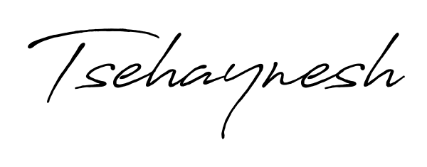 The Antro_Vectra_Bolder handwriting style adds charm and authenticity to name Tsehaynesh. A wonderful choice for personal thank-you notes. Tsehaynesh signature style 7 images and pictures png