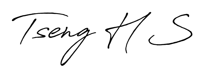 A timeless handwritten aesthetic for Tseng H S. The Antro_Vectra_Bolder font gives your signature a handcrafted feel with natural curves. Tseng H S signature style 7 images and pictures png
