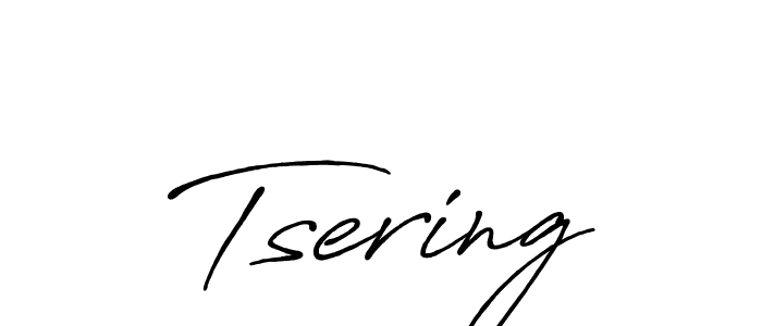 Make a beautiful signature design for name Tsering. With this signature (Antro_Vectra_Bolder) style, you can create a handwritten signature for free. Tsering signature style 7 images and pictures png