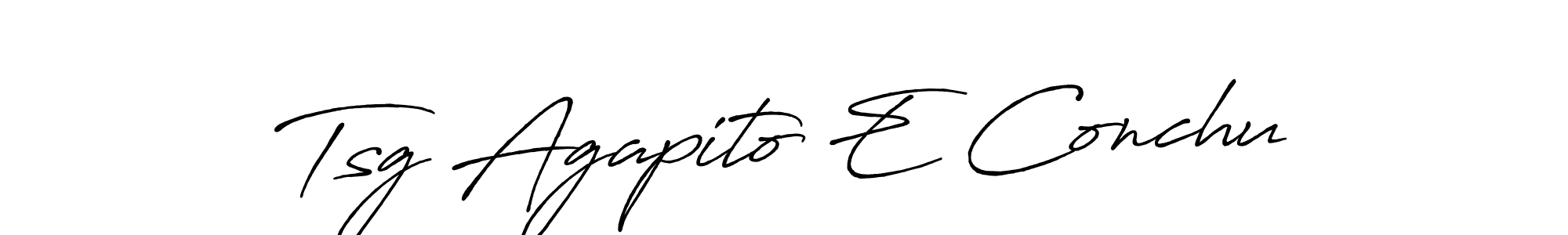 Once you've used our free online signature maker to create your best signature Antro_Vectra_Bolder style, it's time to enjoy all of the benefits that Tsg Agapito E Conchu name signing documents. Tsg Agapito E Conchu signature style 7 images and pictures png