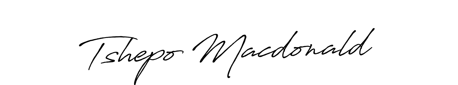 How to make Tshepo Macdonald name signature. Use Antro_Vectra_Bolder style for creating short signs online. This is the latest handwritten sign. Tshepo Macdonald signature style 7 images and pictures png