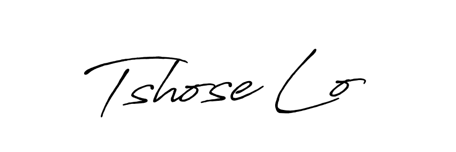 How to make Tshose Lo signature? Antro_Vectra_Bolder is a professional autograph style. Create handwritten signature for Tshose Lo name. Tshose Lo signature style 7 images and pictures png