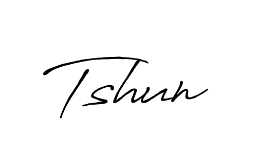 Tshun stylish signature style. Best Handwritten Sign (Antro_Vectra_Bolder) for my name. Handwritten Signature Collection Ideas for my name Tshun. Tshun signature style 7 images and pictures png