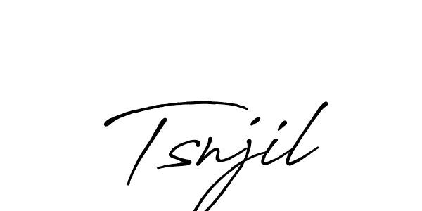 How to Draw Tsnjil signature style? Antro_Vectra_Bolder is a latest design signature styles for name Tsnjil. Tsnjil signature style 7 images and pictures png