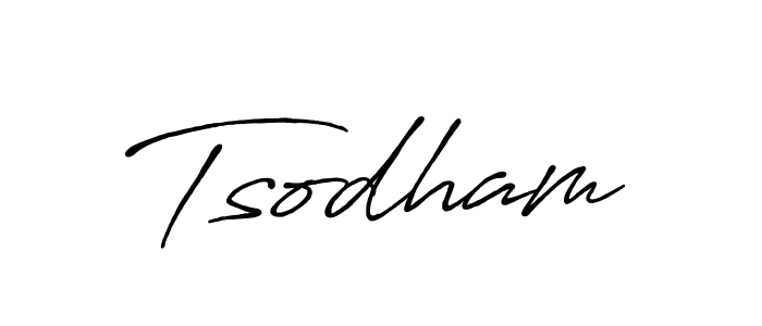 Create a beautiful signature design for name Tsodham. With this signature (Antro_Vectra_Bolder) fonts, you can make a handwritten signature for free. Tsodham signature style 7 images and pictures png