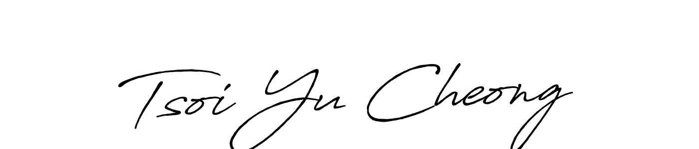 Tsoi Yu Cheong stylish signature style. Best Handwritten Sign (Antro_Vectra_Bolder) for my name. Handwritten Signature Collection Ideas for my name Tsoi Yu Cheong. Tsoi Yu Cheong signature style 7 images and pictures png