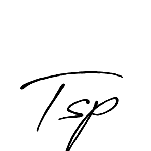 Use a signature maker to create a handwritten signature online. With this signature software, you can design (Antro_Vectra_Bolder) your own signature for name Tsp. Tsp signature style 7 images and pictures png