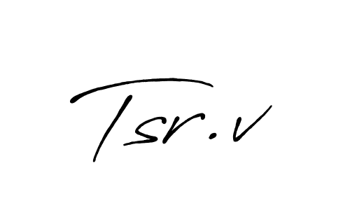 Create a beautiful signature design for name Tsr.v. With this signature (Antro_Vectra_Bolder) fonts, you can make a handwritten signature for free. Tsr.v signature style 7 images and pictures png