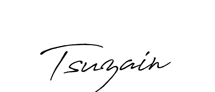 Use a signature maker to create a handwritten signature online. With this signature software, you can design (Antro_Vectra_Bolder) your own signature for name Tsuzain. Tsuzain signature style 7 images and pictures png