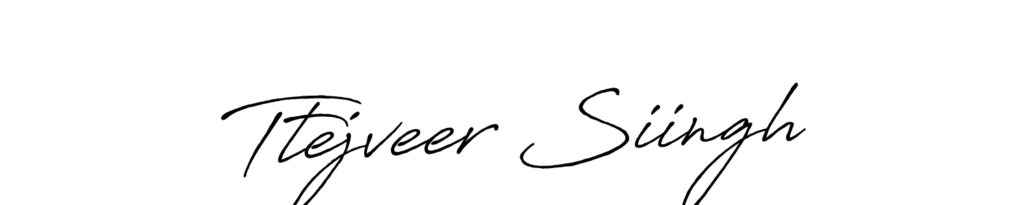 Ttejveer Siingh stylish signature style. Best Handwritten Sign (Antro_Vectra_Bolder) for my name. Handwritten Signature Collection Ideas for my name Ttejveer Siingh. Ttejveer Siingh signature style 7 images and pictures png