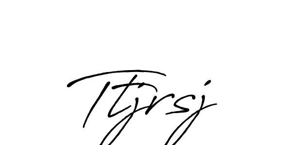 Make a beautiful signature design for name Ttjrsj. With this signature (Antro_Vectra_Bolder) style, you can create a handwritten signature for free. Ttjrsj signature style 7 images and pictures png