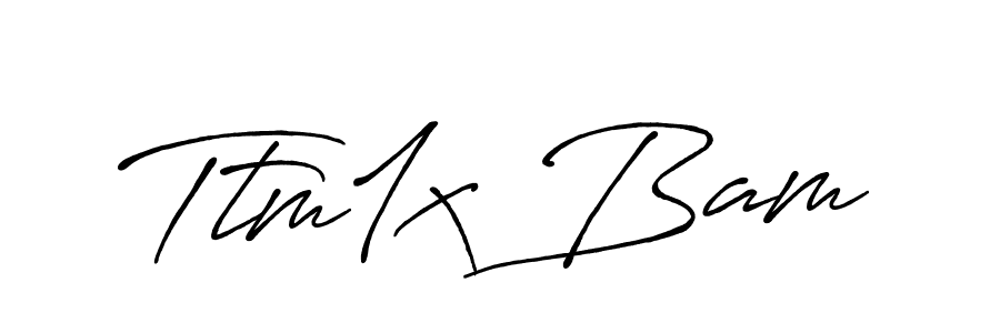 Design your own signature with our free online signature maker. With this signature software, you can create a handwritten (Antro_Vectra_Bolder) signature for name Ttm1x Bam. Ttm1x Bam signature style 7 images and pictures png