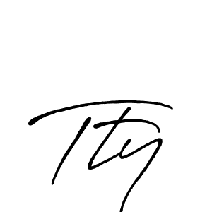 Make a beautiful signature design for name Tty. Use this online signature maker to create a handwritten signature for free. Tty signature style 7 images and pictures png