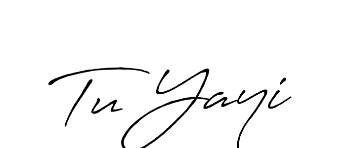 Also You can easily find your signature by using the search form. We will create Tu Yayi name handwritten signature images for you free of cost using Antro_Vectra_Bolder sign style. Tu Yayi signature style 7 images and pictures png