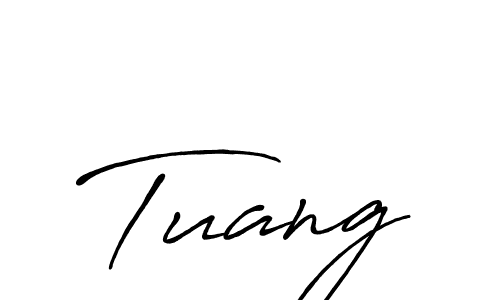 How to make Tuang signature? Antro_Vectra_Bolder is a professional autograph style. Create handwritten signature for Tuang name. Tuang signature style 7 images and pictures png