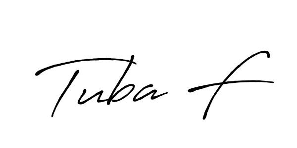 How to make Tuba F name signature. Use Antro_Vectra_Bolder style for creating short signs online. This is the latest handwritten sign. Tuba F signature style 7 images and pictures png