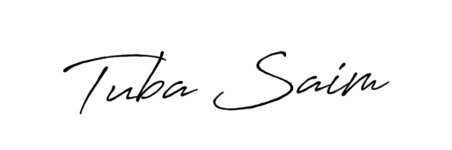 Antro_Vectra_Bolder is a professional signature style that is perfect for those who want to add a touch of class to their signature. It is also a great choice for those who want to make their signature more unique. Get Tuba Saim name to fancy signature for free. Tuba Saim signature style 7 images and pictures png