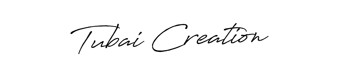 Antro_Vectra_Bolder is a professional signature style that is perfect for those who want to add a touch of class to their signature. It is also a great choice for those who want to make their signature more unique. Get Tubai Creation name to fancy signature for free. Tubai Creation signature style 7 images and pictures png