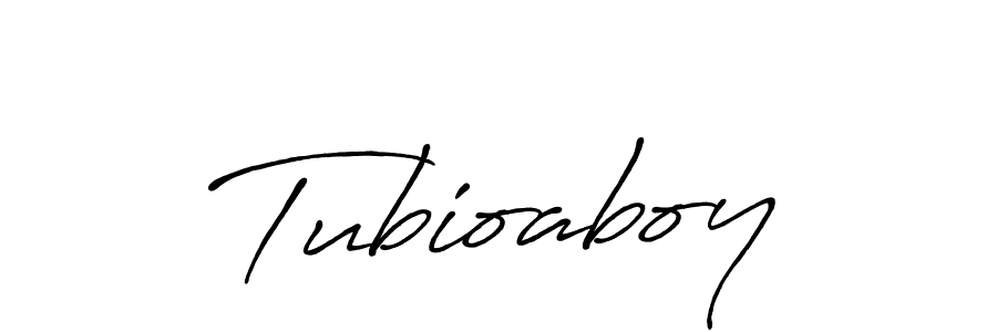 How to make Tubioaboy name signature. Use Antro_Vectra_Bolder style for creating short signs online. This is the latest handwritten sign. Tubioaboy signature style 7 images and pictures png