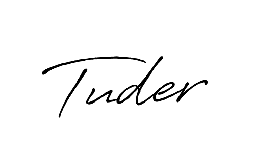 The best way (Antro_Vectra_Bolder) to make a short signature is to pick only two or three words in your name. The name Tuder include a total of six letters. For converting this name. Tuder signature style 7 images and pictures png
