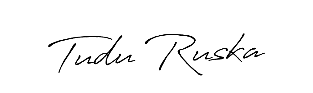 How to Draw Tudu Ruska signature style? Antro_Vectra_Bolder is a latest design signature styles for name Tudu Ruska. Tudu Ruska signature style 7 images and pictures png