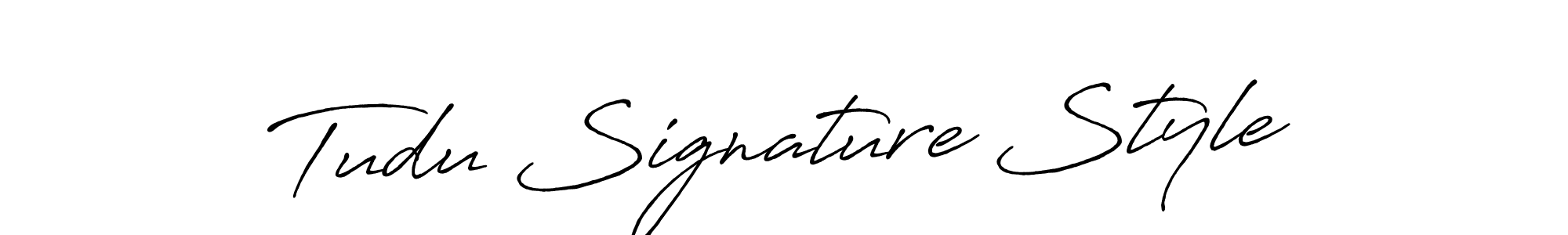 Make a beautiful signature design for name Tudu Signature Style. With this signature (Antro_Vectra_Bolder) style, you can create a handwritten signature for free. Tudu Signature Style signature style 7 images and pictures png
