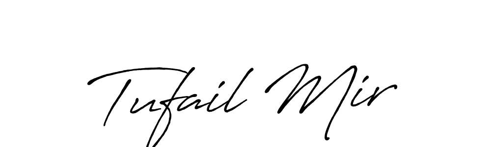 Use a signature maker to create a handwritten signature online. With this signature software, you can design (Antro_Vectra_Bolder) your own signature for name Tufail Mir. Tufail Mir signature style 7 images and pictures png