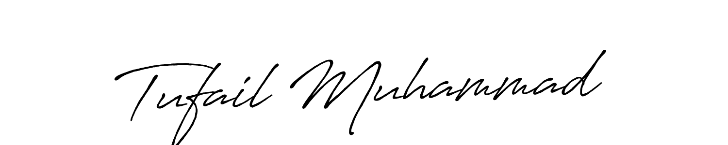 Also You can easily find your signature by using the search form. We will create Tufail Muhammad name handwritten signature images for you free of cost using Antro_Vectra_Bolder sign style. Tufail Muhammad signature style 7 images and pictures png