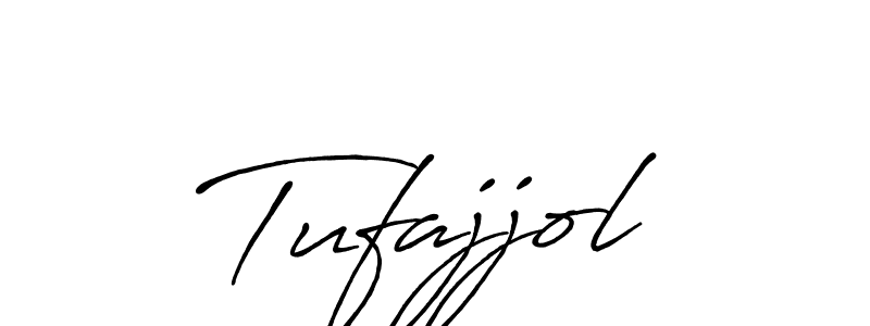 Once you've used our free online signature maker to create your best signature Antro_Vectra_Bolder style, it's time to enjoy all of the benefits that Tufajjol name signing documents. Tufajjol signature style 7 images and pictures png