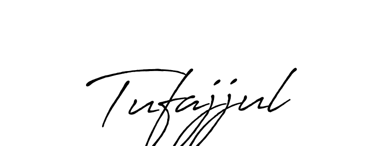 How to make Tufajjul signature? Antro_Vectra_Bolder is a professional autograph style. Create handwritten signature for Tufajjul name. Tufajjul signature style 7 images and pictures png