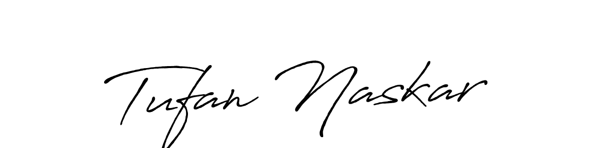 Make a beautiful signature design for name Tufan Naskar. With this signature (Antro_Vectra_Bolder) style, you can create a handwritten signature for free. Tufan Naskar signature style 7 images and pictures png