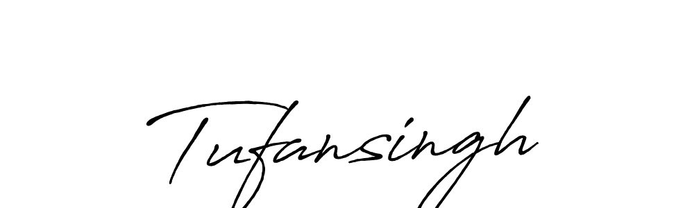 Use a signature maker to create a handwritten signature online. With this signature software, you can design (Antro_Vectra_Bolder) your own signature for name Tufansingh. Tufansingh signature style 7 images and pictures png