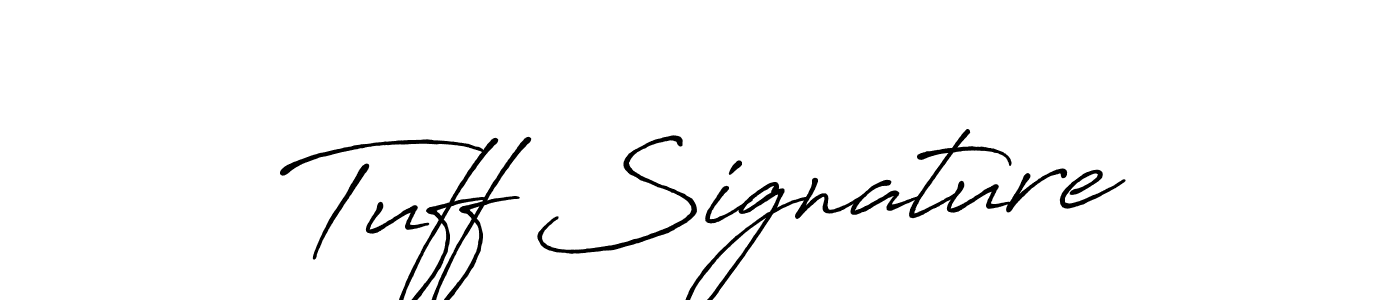 Use a signature maker to create a handwritten signature online. With this signature software, you can design (Antro_Vectra_Bolder) your own signature for name Tuff Signature. Tuff Signature signature style 7 images and pictures png