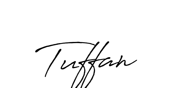 The best way (Antro_Vectra_Bolder) to make a short signature is to pick only two or three words in your name. The name Tuffan include a total of six letters. For converting this name. Tuffan signature style 7 images and pictures png