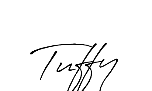 Create a beautiful signature design for name Tuffy. With this signature (Antro_Vectra_Bolder) fonts, you can make a handwritten signature for free. Tuffy signature style 7 images and pictures png