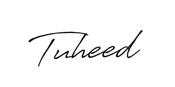 Make a beautiful signature design for name Tuheed. With this signature (Antro_Vectra_Bolder) style, you can create a handwritten signature for free. Tuheed signature style 7 images and pictures png