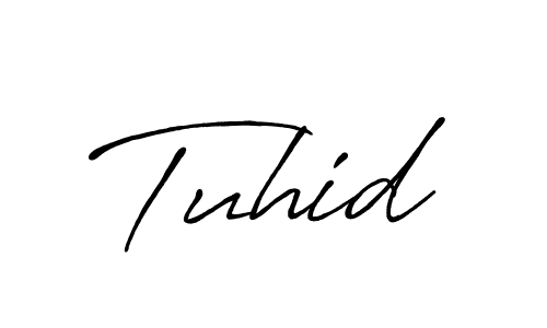 How to make Tuhid signature? Antro_Vectra_Bolder is a professional autograph style. Create handwritten signature for Tuhid name. Tuhid signature style 7 images and pictures png