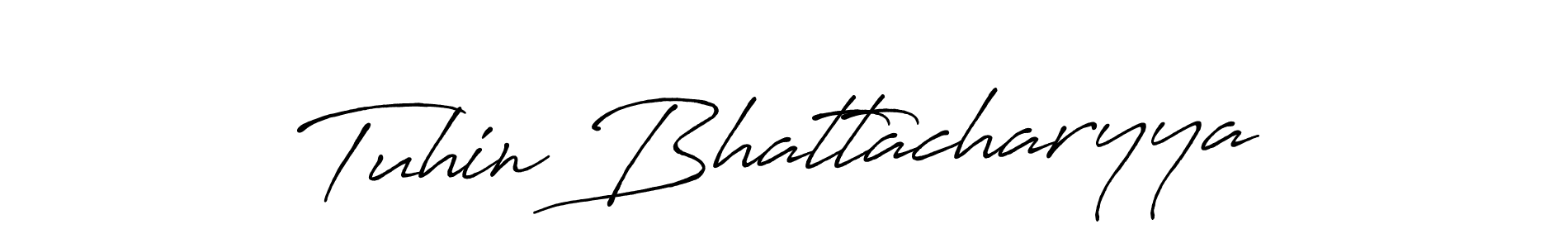 You should practise on your own different ways (Antro_Vectra_Bolder) to write your name (Tuhin Bhattacharyya) in signature. don't let someone else do it for you. Tuhin Bhattacharyya signature style 7 images and pictures png