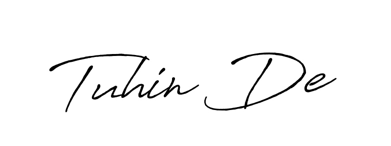 This is the best signature style for the Tuhin De name. Also you like these signature font (Antro_Vectra_Bolder). Mix name signature. Tuhin De signature style 7 images and pictures png