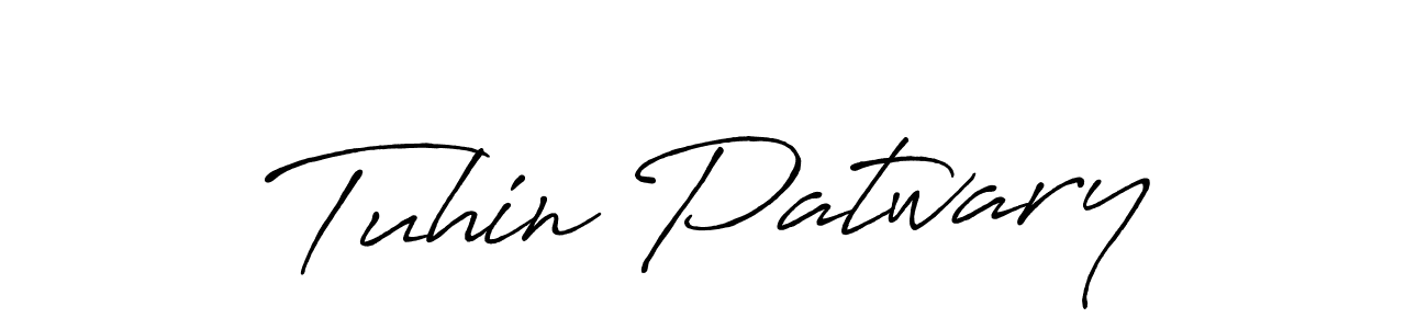 Also we have Tuhin Patwary name is the best signature style. Create professional handwritten signature collection using Antro_Vectra_Bolder autograph style. Tuhin Patwary signature style 7 images and pictures png