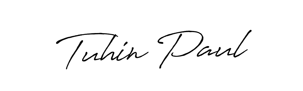 The best way (Antro_Vectra_Bolder) to make a short signature is to pick only two or three words in your name. The name Tuhin Paul include a total of six letters. For converting this name. Tuhin Paul signature style 7 images and pictures png