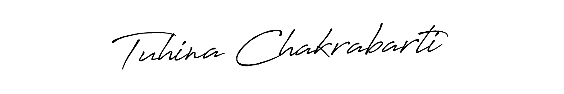 How to make Tuhina Chakrabarti signature? Antro_Vectra_Bolder is a professional autograph style. Create handwritten signature for Tuhina Chakrabarti name. Tuhina Chakrabarti signature style 7 images and pictures png